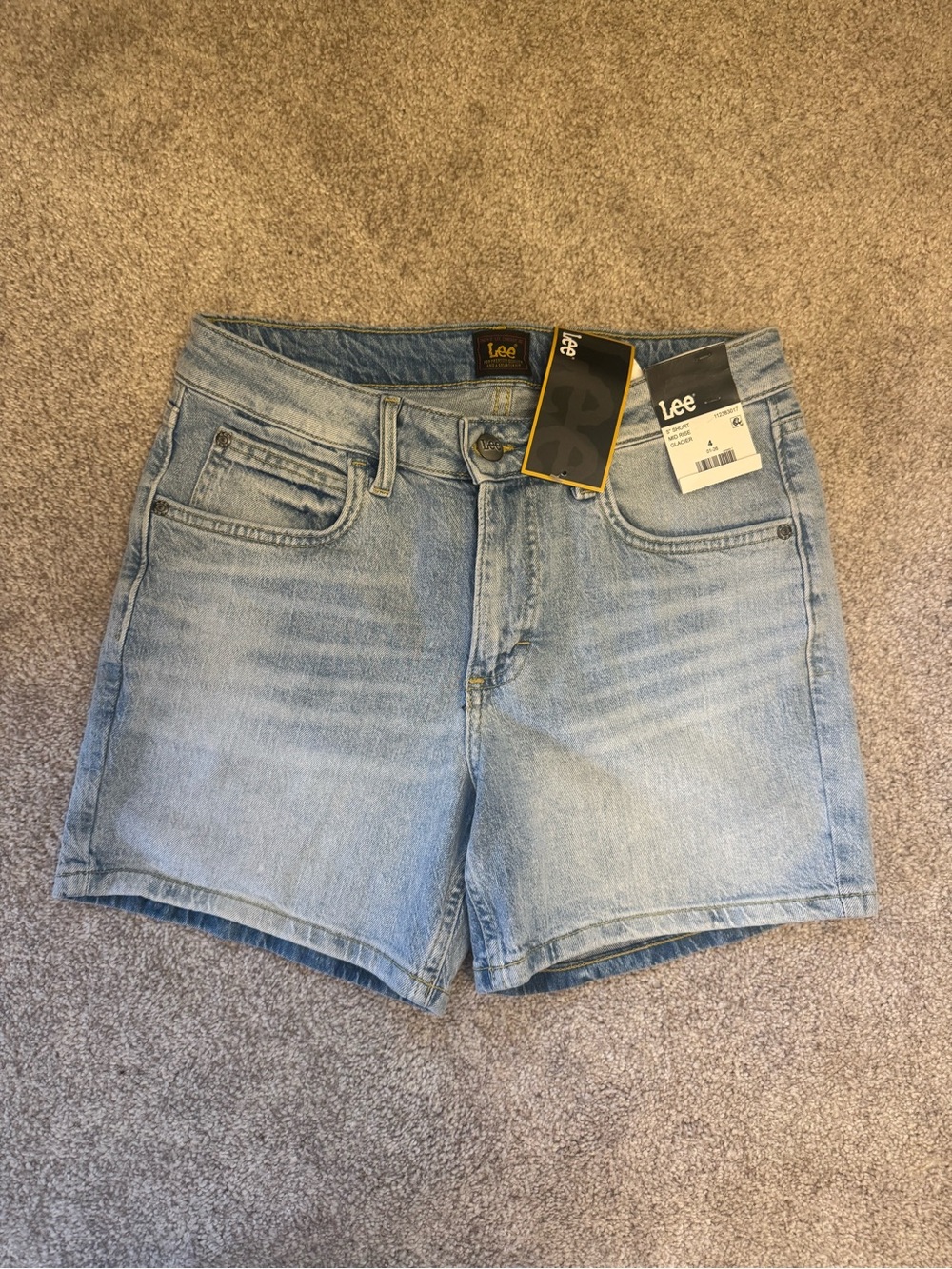 Lee Light Wash Denim High-Rise Women's Shorts